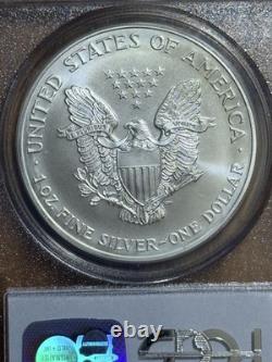 1999 AIGLE D’ARGENT AMÉRICAIN ? 1 $ PCGS MS69 Pièce originale