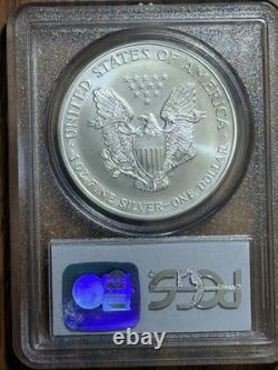 1999 AIGLE D’ARGENT AMÉRICAIN ? 1 $ PCGS MS69 Pièce originale