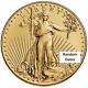 1/2 Oz Pièce D'or American Eagle Année Aléatoire Be 25 $ Pièce D'or #a640