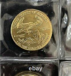 1 Oz American Gold Eagle $50 Coin Bu- 2001 Us Mint. Non Circulé, Intact
