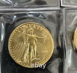 1 Oz American Gold Eagle $50 Coin Bu- 2001 Us Mint. Non Circulé, Intact