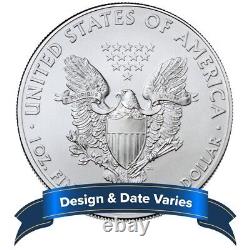 1 Oz American Silver Eagle Coin. 999 Fine (random Ans Lot De 10) Navires Rapide