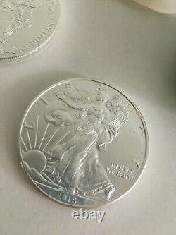 1 Oz Silver American Eagle (2016) 1 $ Pièce En Mint Bu (tube De Rouleau De 20)