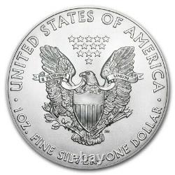 1 Rouleau 2020 American Silver Eagle 1 Oz (20) Pièces Bu Mint Tube