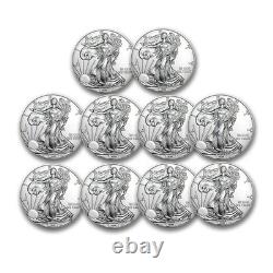 1 oz American Silver Eagle BU (Année aléatoire) Lot de 12
