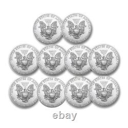 1 oz American Silver Eagle BU (Année aléatoire) Lot de 12