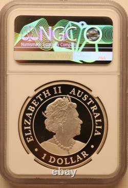1oz Argent Épreuve NGC PF70 Australie S$1 Aigle à Queue en Coin Signé à la Main 2022P