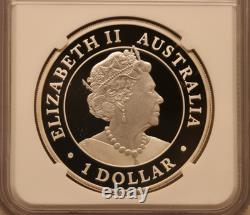 1oz Argent Épreuve NGC PF70 Australie S$1 Aigle à Queue en Coin Signé à la Main 2022P