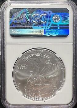 2000 Aigle S$1 Erreur de la Monnaie NGC MS69 Frappe en Revers Thru 0062