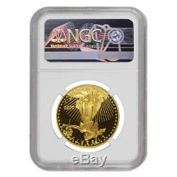 2000 W 50 Oz $ 1 Preuve D'or American Eagle Ngc Pf 69 Ucam Erreur Mint Rev Struck