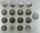 2001-02-03-08 Lot De 17 Pièces $1 Aigle D'argent 1 Oz. #c737