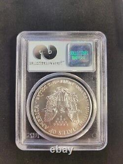 2001 GEM Non Circulée WTC Ground Zero Recovery 1 oz American Silver Eagle. 999