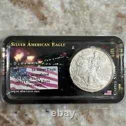 2001 Récupération de Ground Zero du WTC 9-11-01 Aigle d'argent $1 PCGS Gem Uncirculated