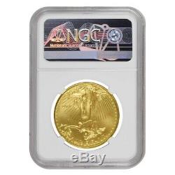 2004 1 Oz 50 $ Or American Eagle Ngc Ms 69 Erreur Mint (rev Frappé Thru)