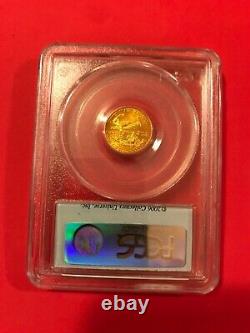 2005 Denth Oz Gold American $5 Pièce Eagle- Pcgs Ms69 Mint First Strike