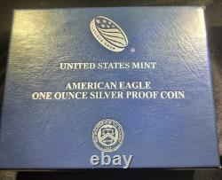 2007-W 1 $ American Eagle en argent DCAM Proof (PR-70 estimé) emballage officiel de la Monnaie des États-Unis et COA