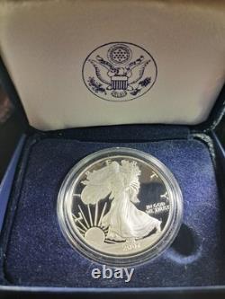 2007-W 1 $ American Eagle en argent DCAM Proof (PR-70 estimé) emballage officiel de la Monnaie des États-Unis et COA