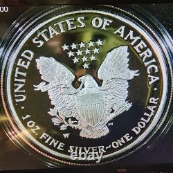 2007-W 1 $ American Eagle en argent DCAM Proof (PR-70 estimé) emballage officiel de la Monnaie des États-Unis et COA