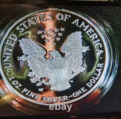 2007-W 1 $ American Eagle en argent DCAM Proof (PR-70 estimé) emballage officiel de la Monnaie des États-Unis et COA