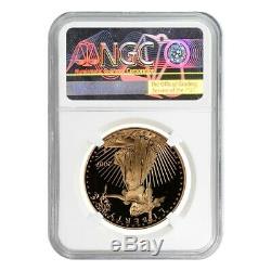 2007 W 50 Oz $ 1 Preuve D'or American Eagle Ngc Pf 69 Ucam Erreur Mint Rev Struck