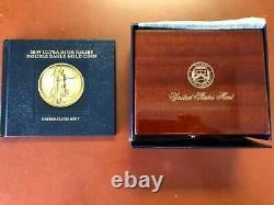 2009 Ultra High Relief Double Eagle Gold Coin, Original Box, Mint Ship Box & Coa