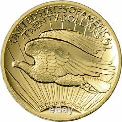 2009 Us Mint 20 $ Ultra High Relief Double Eagle Gold Coin Avec La Boîte, Coa Et Livre