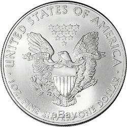 2010 American Silver Eagle (1 Oz) 1 $ 1 Rouleau Twenty 20 Bu Pièces De Monnaie Mint Tube