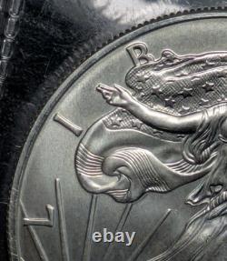 2011 1 $ 1oz American Eagle en Argent Erreur de Frappe Forte État Monnaie Ms