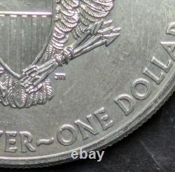 2011 1 $ 1oz American Eagle en Argent Erreur de Frappe Forte État Monnaie Ms