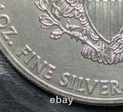 2011 1 $ 1oz American Eagle en Argent Erreur de Frappe Forte État Monnaie Ms