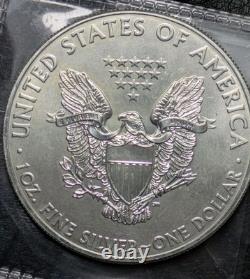 2011 1 $ 1oz American Eagle en Argent Erreur de Frappe Forte État Monnaie Ms