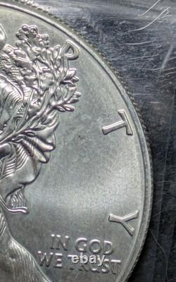 2011 1 $ 1oz American Eagle en Argent Erreur de Frappe Forte État Monnaie Ms