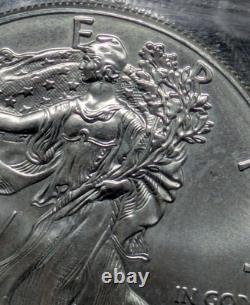 2011 1 $ 1oz American Eagle en Argent Erreur de Frappe Forte État Monnaie Ms