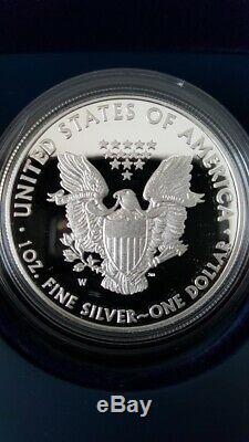 2011 25e Anniversaire D'argent American Eagle Set 5 Coin U. S. Mint Ogp & Coa