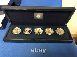 2011 American Eagle 25th Anniversary 5 Silver Coin Set With Mint Packaging/coa