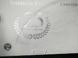 2011 American Eagle 25th Anniversary 5 Silver Coin Set With Us Mint Packaging/coa