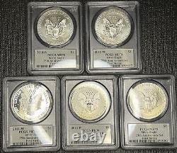 2011 P/withs 25th Anniversary Silver Eagle Mercanti First Strike Set Pr70 Ms70