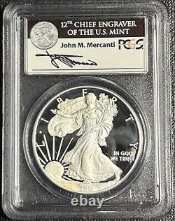 2011 P/withs 25th Anniversary Silver Eagle Mercanti First Strike Set Pr70 Ms70