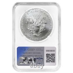 2011-S 1 $ 1 oz Aigle en Argent Américain Poli 25e Anniversaire NGC MS69 Brow