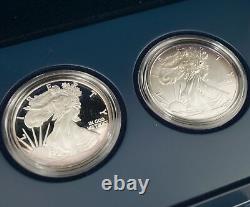 2011 US Mint American Silver Eagle 25ème Anniversaire Ensemble de pièces d'argent Livraison gratuite aux États-Unis