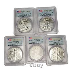 2011 (W) American Silver Eagle Première Frappe PCGS MS 70 US Mint Boîte scellée #18 5A