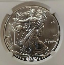 2011-s Silver Eagle Ngc Ms70 Première Sortie À San Francisco Mint Perfect