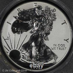 2012-S American Silver Eagle en épreuve inversée PCGS PR 70 SF Mint 75e anniversaire