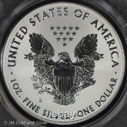 2012-S American Silver Eagle en épreuve inversée PCGS PR 70 SF Mint 75e anniversaire