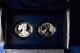 2012-s Américain Silver Eagle 2 Pièces Set Avec Preuve Inversée Mint Box & Coa