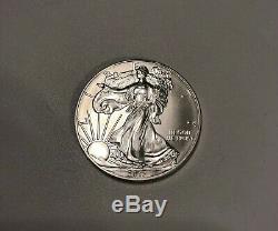 2013 1 Oz Silver Eagle 20 Rouleau 1 $ Bu Lot De Bullion Coins U. S. Tube En Bon État