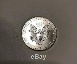 2013 1 Oz Silver Eagle 20 Rouleau 1 $ Bu Lot De Bullion Coins U. S. Tube En Bon État