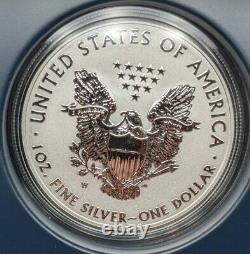 2013 W Dollar D'argent American Eagle West Point Proof -2 Pièces + Boîte Et Aco