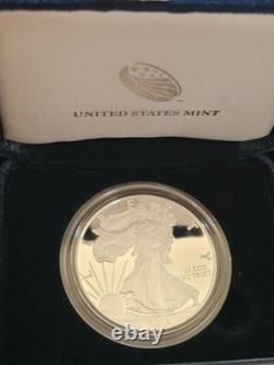 2013-W Épreuve $1 Pièce d'Argent Américaine Aigle avec Boîte Certificat GOP 100% au BÉNÉFICE D'UNE ŒUVRE CHARITABLE