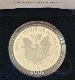 2013-W Épreuve $1 Pièce d'Argent Américaine Aigle avec Boîte Certificat GOP 100% au BÉNÉFICE D'UNE ŒUVRE CHARITABLE